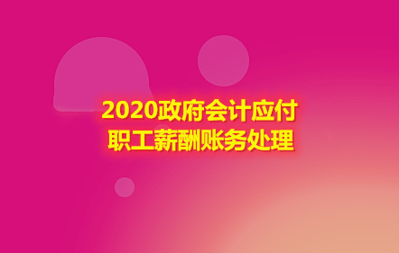 2020政府會(huì)計(jì)應(yīng)付職工薪酬賬務(wù)處理